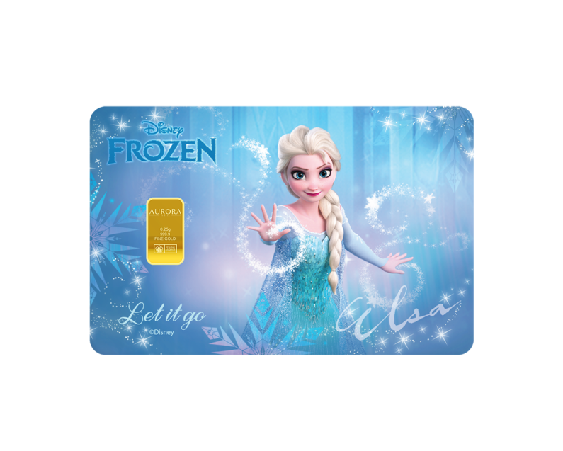 [NEW LAUNCH] DISNEY x AURORA ITALIA (0.25g) 999.9 Frozen Limited Edition Gold Bar
