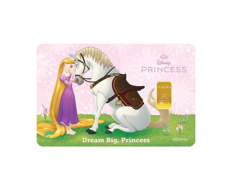 [PRE-ORDER] DISNEY x AURORA ITALIA (0.25g) 999.9 Disney Princess Horses Limited Edition Gold Bar