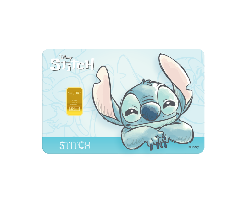 DISNEY x AURORA ITALIA (0.25g) 999.9 Stitch Limited Edition Gold Bar