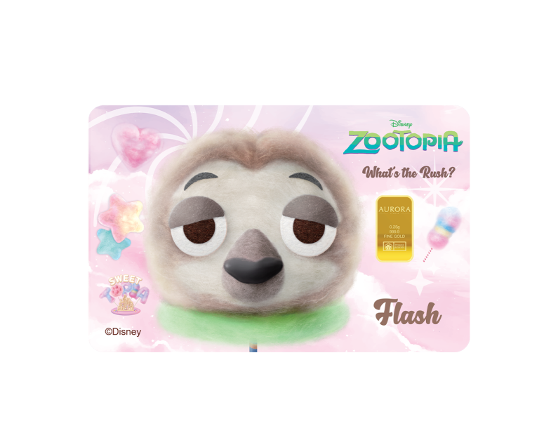 [BLIND BOX] DISNEY x AURORA ITALIA (0.25g) 999.9 Zootopia Limited Edition Gold Bar
