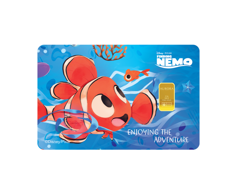 [NEW LAUNCH] DISNEY x AURORA ITALIA (0.5g) 999.9 Finding Nemo Limited Edition Gold Bar
