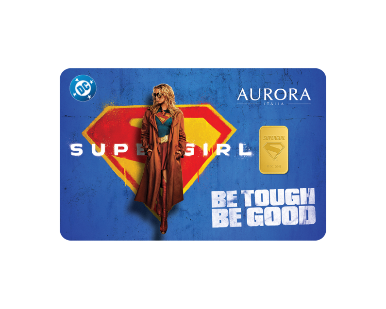 [NEW LAUNCH] DC x AURORA ITALIA (0.5g) 999.9 Supergirl Limited Edition Gold Bar