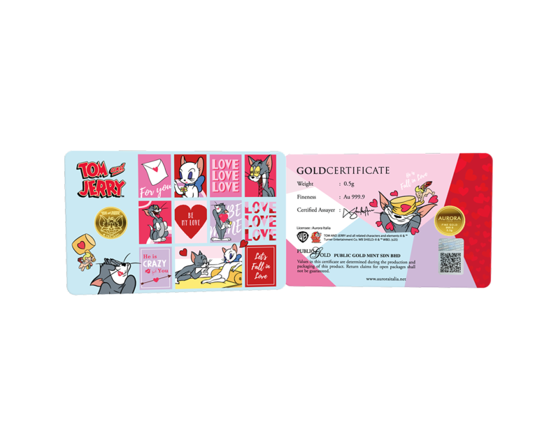 WARNER BROS X AURORA ITALIA (0.5g) 999.9 Tom & Jerry In Love