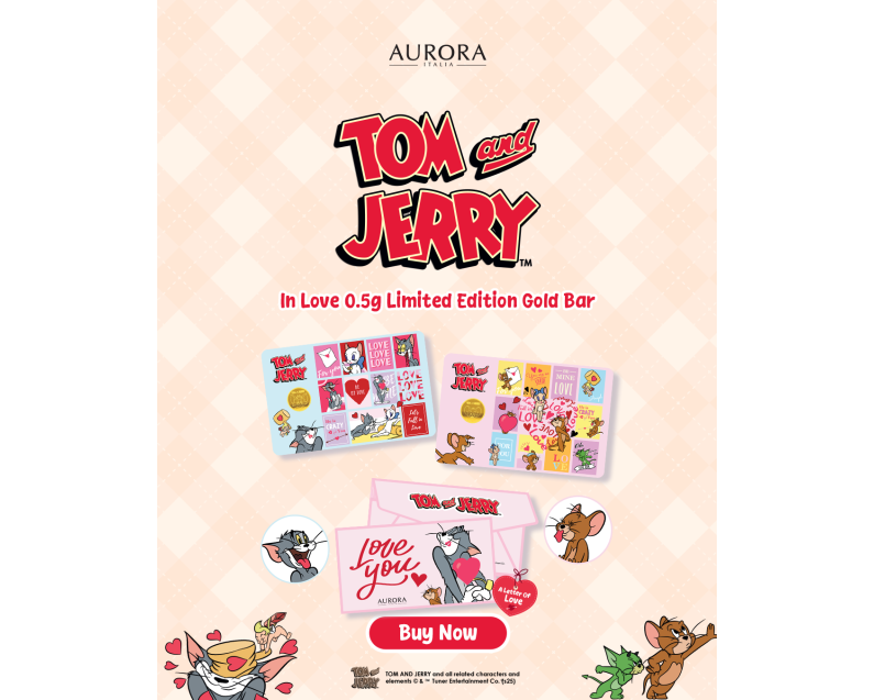 WARNER BROS X AURORA ITALIA (0.5g) 999.9 Tom & Jerry In Love