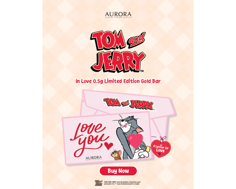 WARNER BROS X AURORA ITALIA (0.5g) 999.9 Tom & Jerry In Love