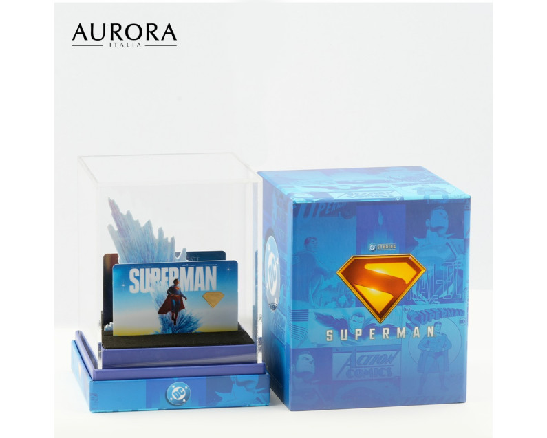 [NEW LAUNCH] DC x AURORA ITALIA (1g) 999.9 Superman Movie Limited Edition Gold Bar