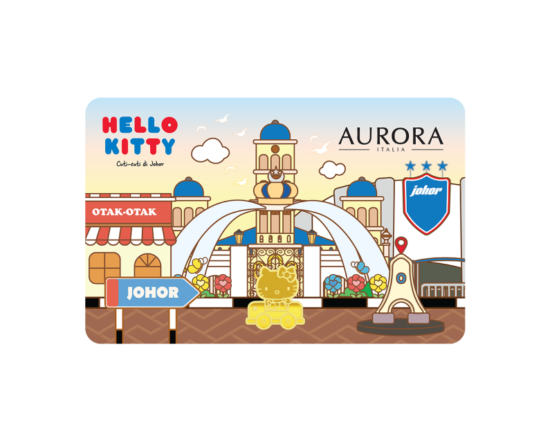 [NEW LAUNCH] SANRIO x AURORA ITALIA (1g) 999.9 Hello Kitty in Johor Limited Edition Gold Bar