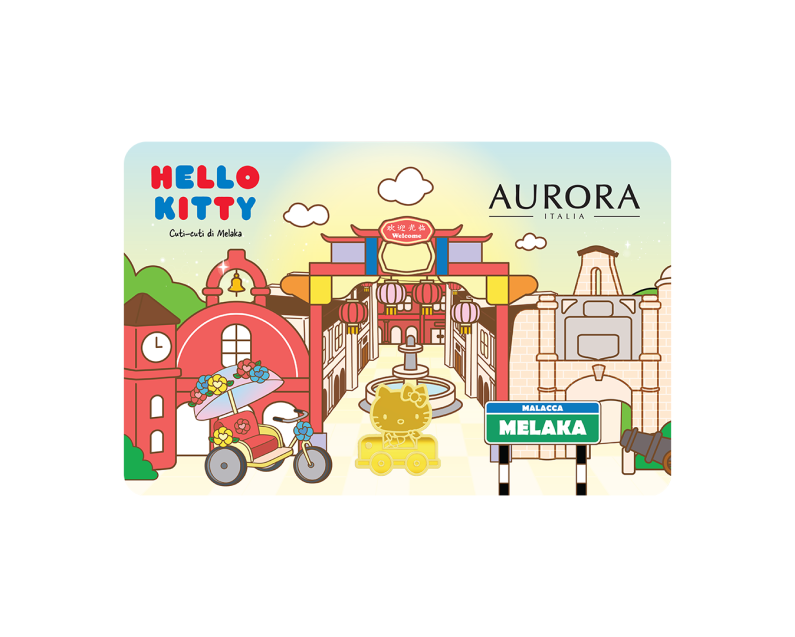 [NEW LAUNCH] SANRIO x AURORA ITALIA (1g) 999.9 Hello Kitty in Melaka Limited Edition Gold Bar
