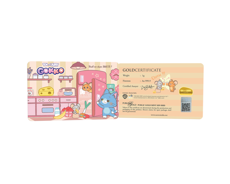 WARNER BROS X AURORA ITALIA (1g) 999.9 Tom & Jerry Gokko