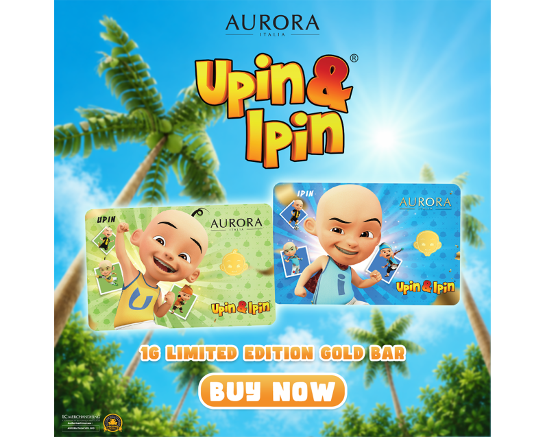  [NEW LAUNCH] UPIN & IPIN x AURORA ITALIA (1g) 999.9 Upin & Ipin Limited Edition Gold Bar