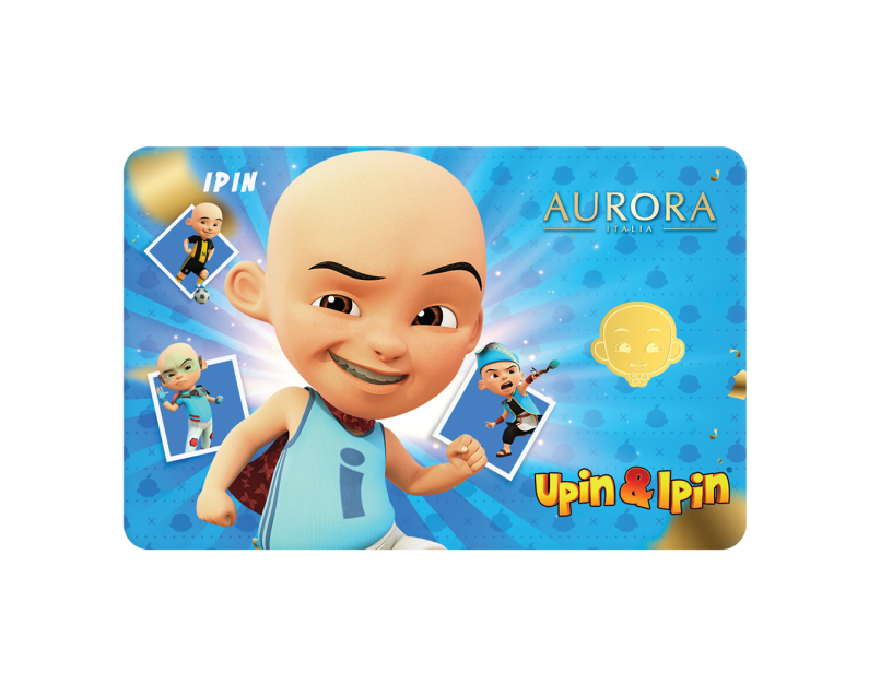  [NEW LAUNCH] UPIN & IPIN x AURORA ITALIA (1g) 999.9 Upin & Ipin Limited Edition Gold Bar