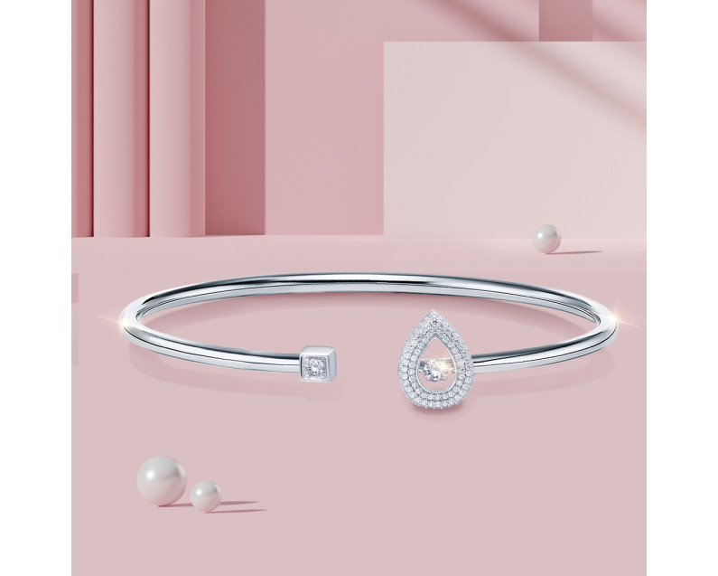 Auroses Single Pear Shape Bangle