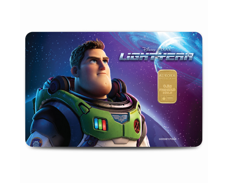DISNEY x AURORA ITALIA (0.5g) 999.9 Light Year Limited Edition Gold Bar