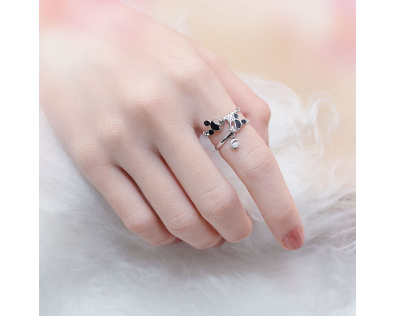 DISNEY x AURORA ITALIA Mickey Minnie Starry Moon Night Ring