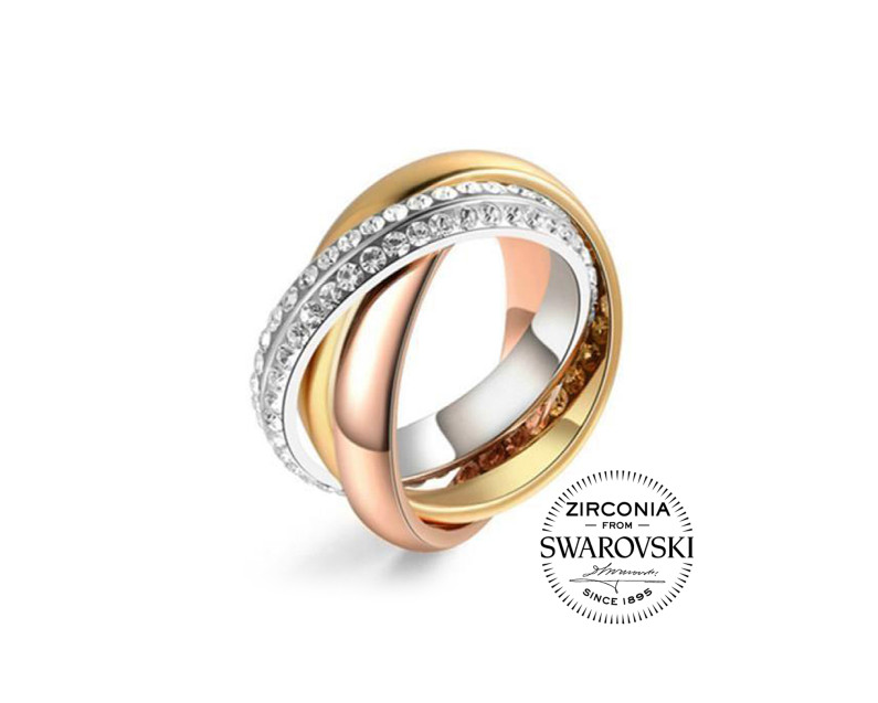 AUROSES Trinity Ring Sterling Silver