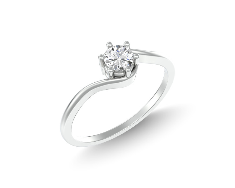 Auroses Entwine Solitaire Ring