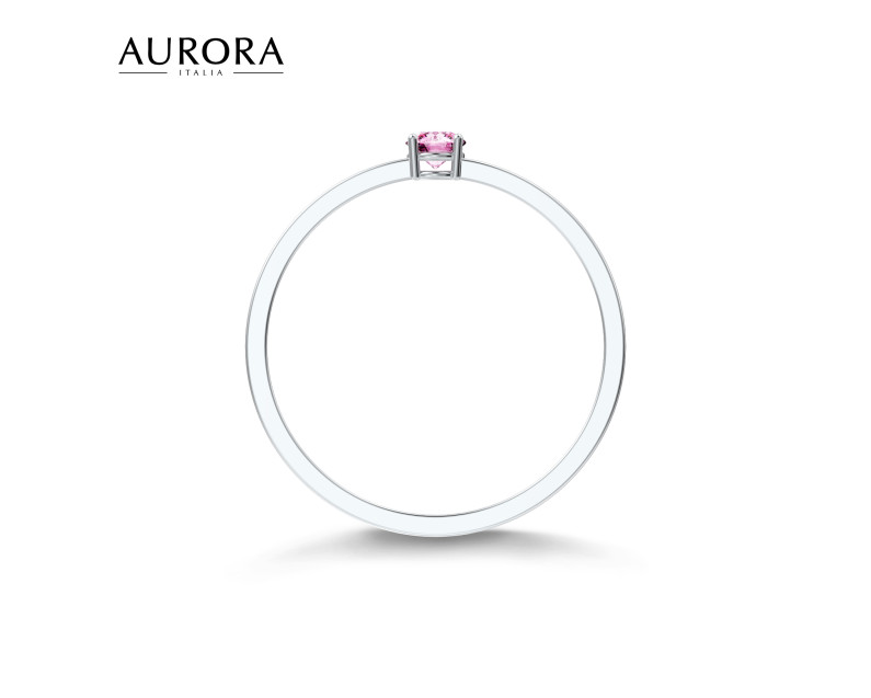 Auroses Hermosa Solitaire Ring - Pink