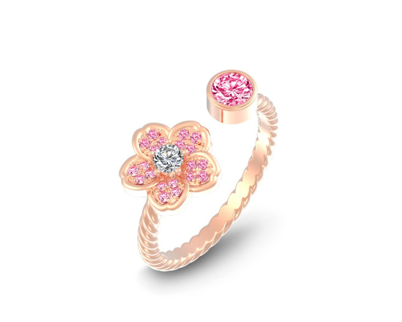 Auroses Cherry Blossom Open Ring