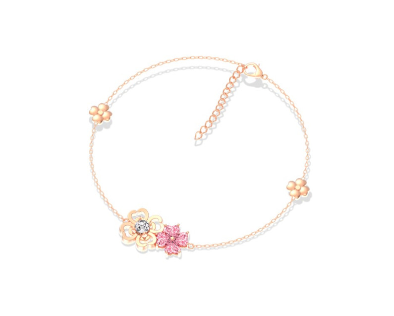 Auroses Clover Heart Valentines Bracelet