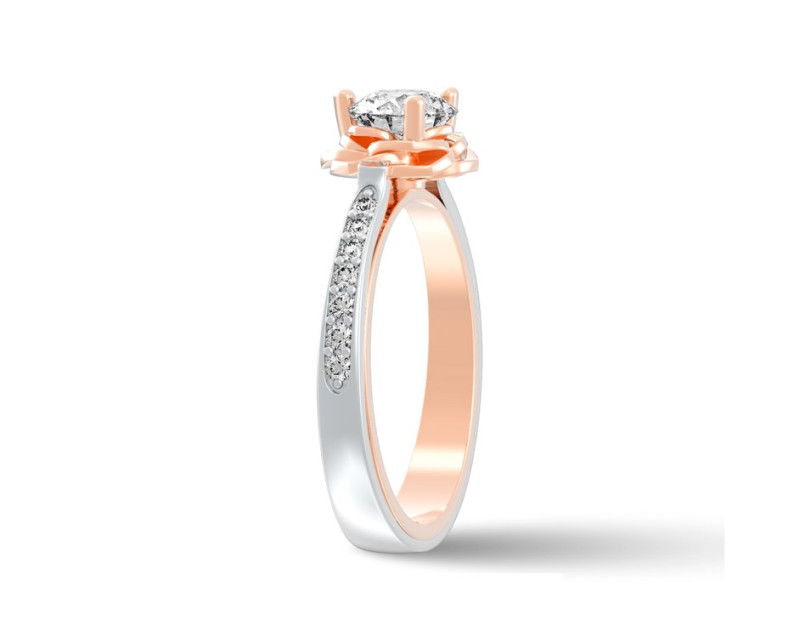 Auroses Divine Rose Fancy Solitaire Ring