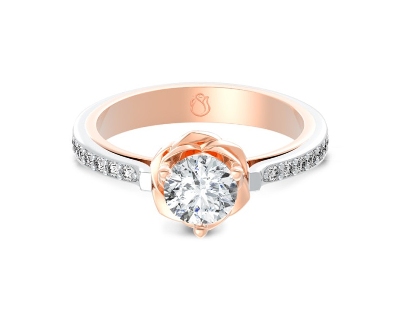 Auroses Divine Rose Fancy Solitaire Ring