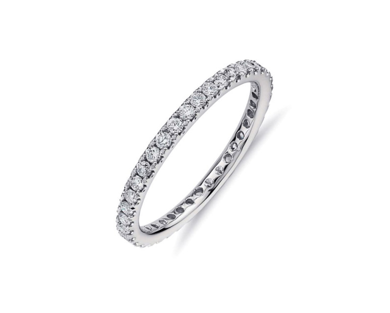 AUROSES Scallop Eternity Ring Sterling Silver