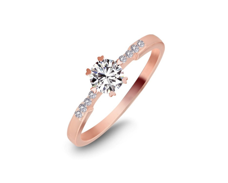 Auroses Scallop Solitaire Ring