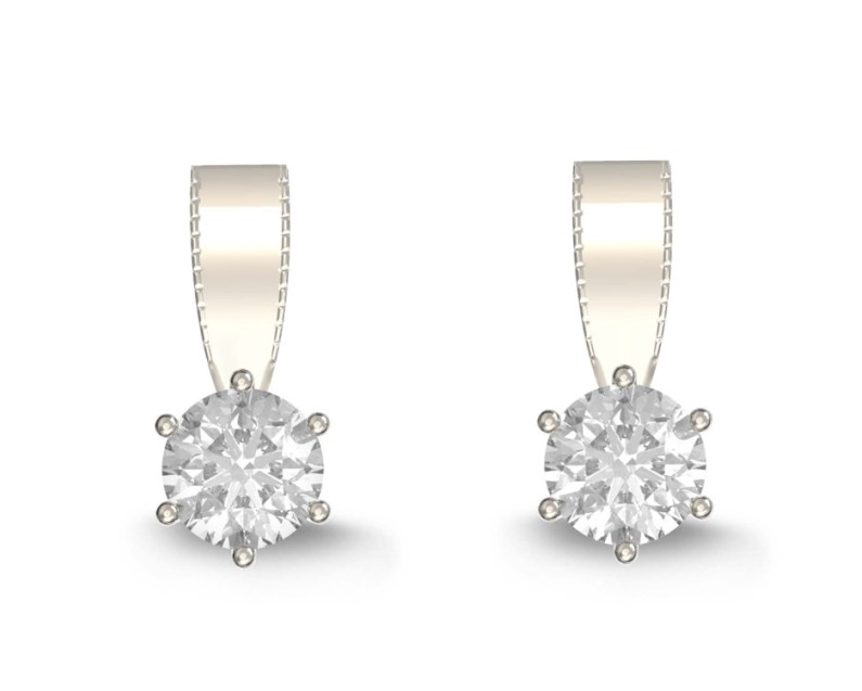 Auroses Six Prongs Drop Earrings