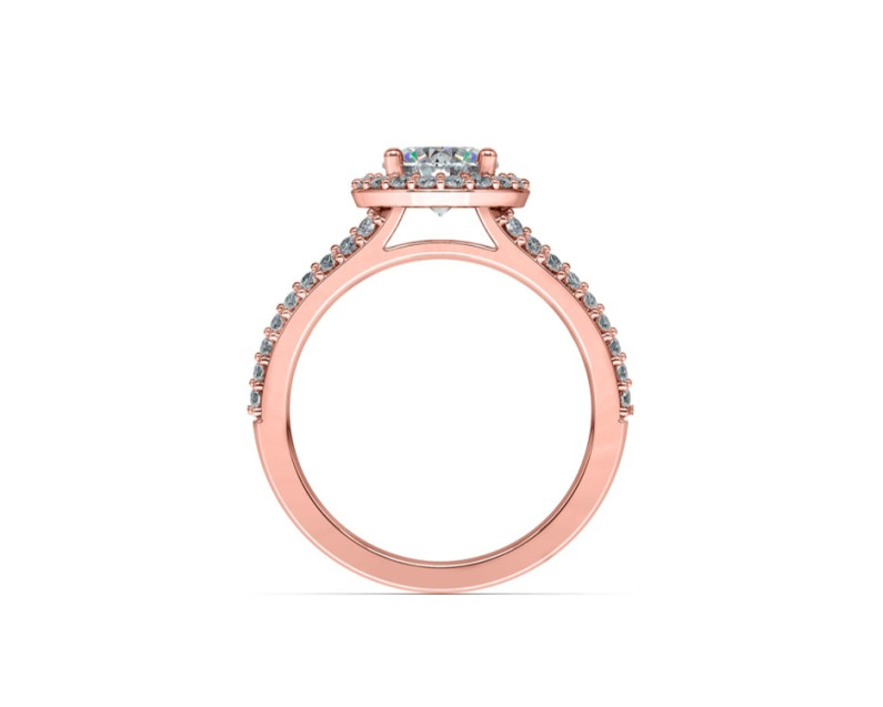 Auroses Split Shank Halo Ring