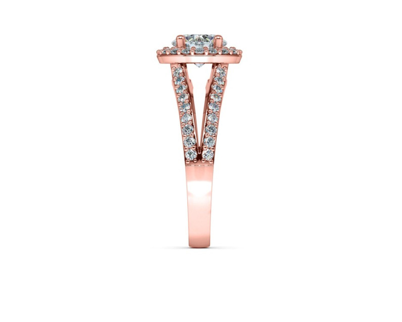 Auroses Split Shank Halo Ring