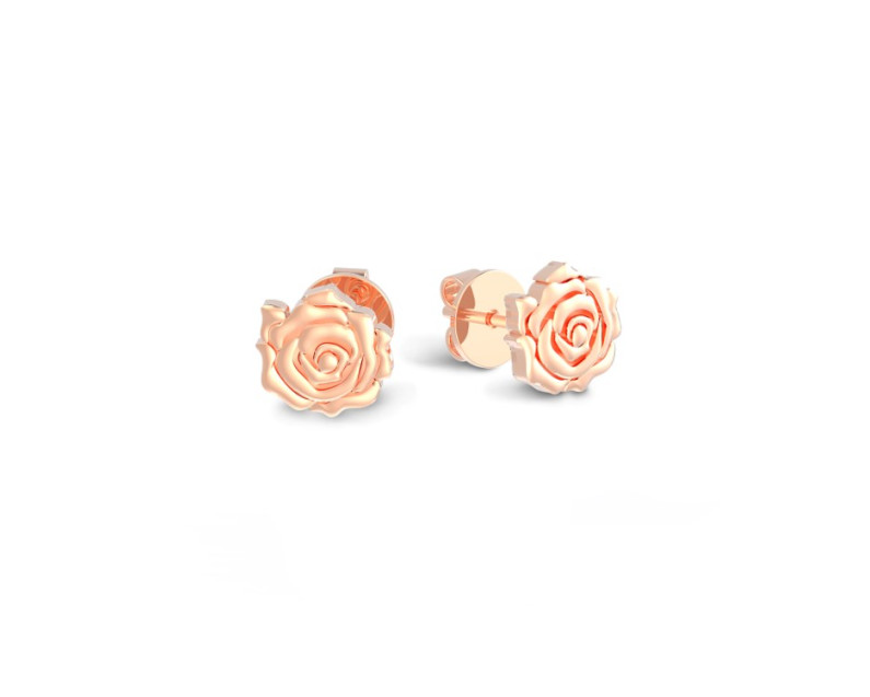 DISNEY x AURORA ITALIA Beauty & The Beast Enchanted Rose Earrings