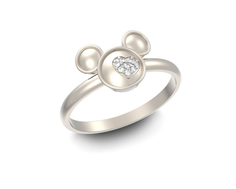 DISNEY x AURORA ITALIA Mickey Silhouette Ring