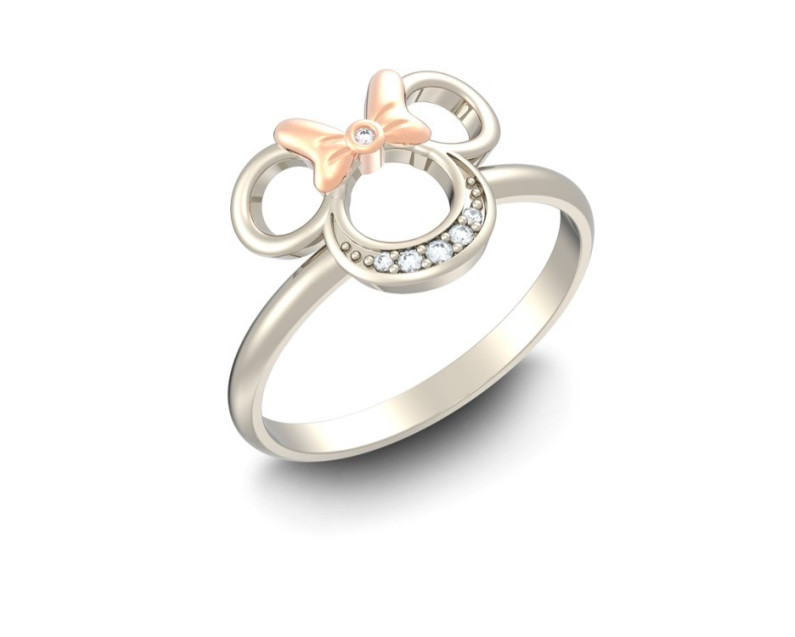 DISNEY x AURORA ITALIA Minnie Silhouette Ring