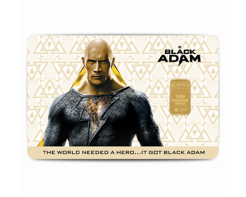 DC x AURORA ITALIA (0.5g) 999.9 Black Adam Limited Edition Gold Bar