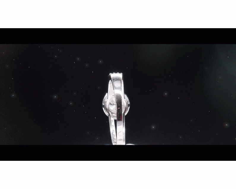 AUROSES Split Shank Halo Ring Sterling Silver