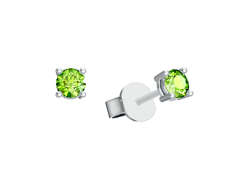 Auroses Hermosa Solitaire Earrings-Peridot