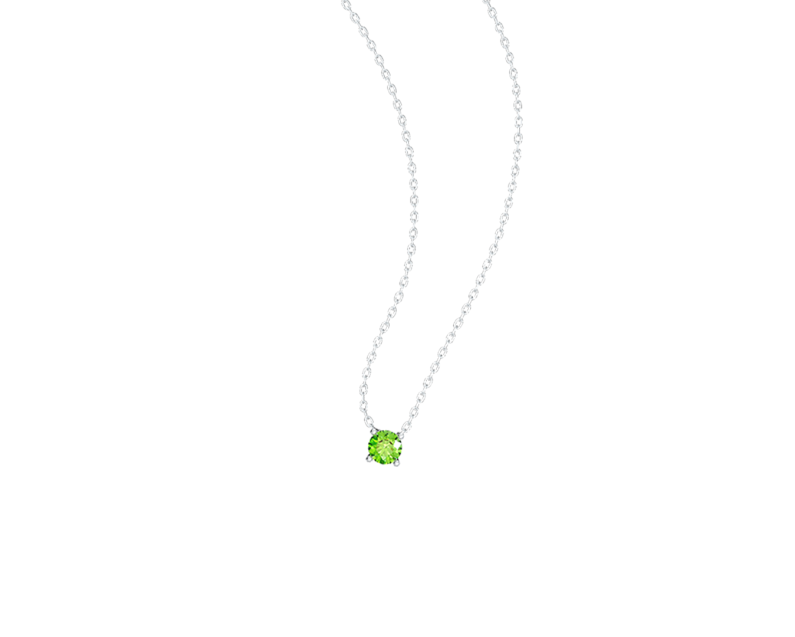 Auroses Hermosa Solitaire Necklace-Peridot