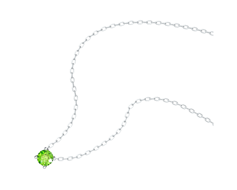 Auroses Hermosa Solitaire Necklace-Peridot